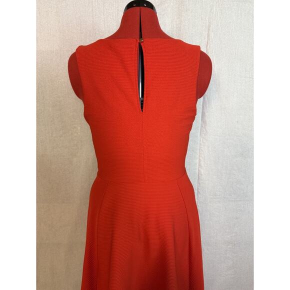 Express Womens Sun Dress Sz Medium Red A Line Knee Length Sleeveless D189 - Picture 6 of 14